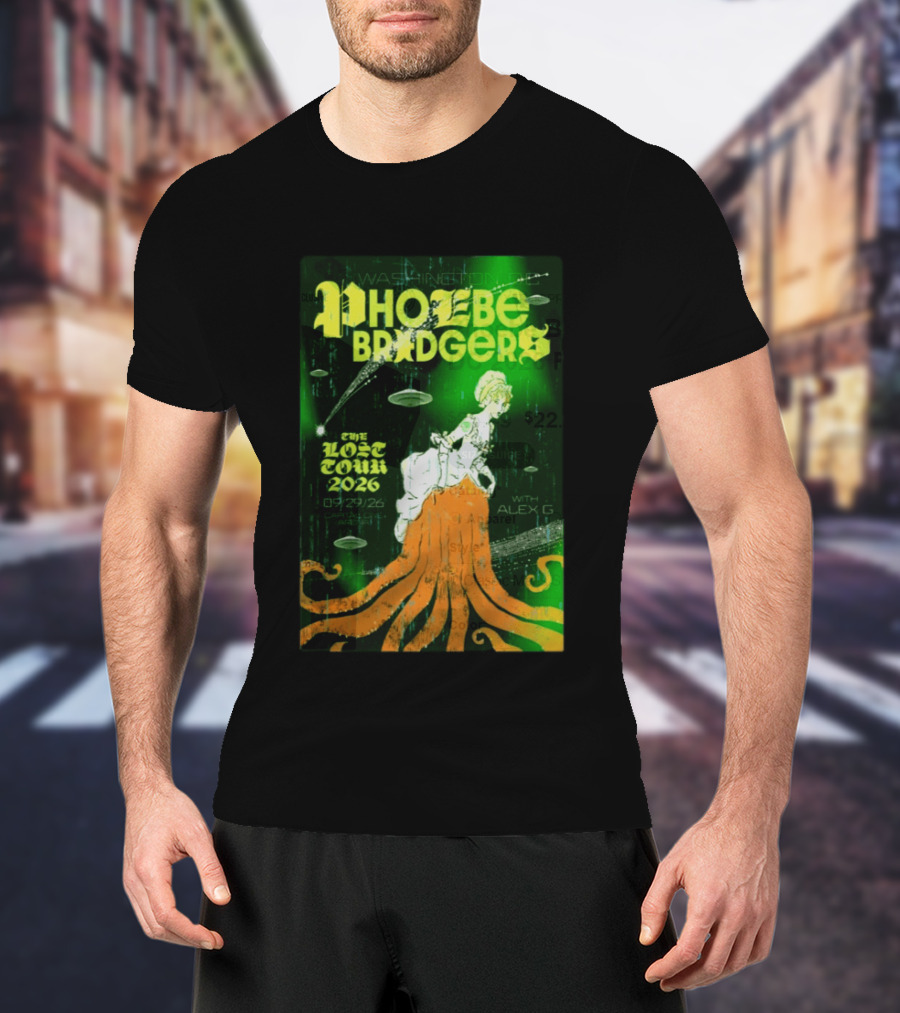 Phoebe Bridgers The Lost Tour 2026 Washington DC 09/29/26 With Alex G T-Shirt