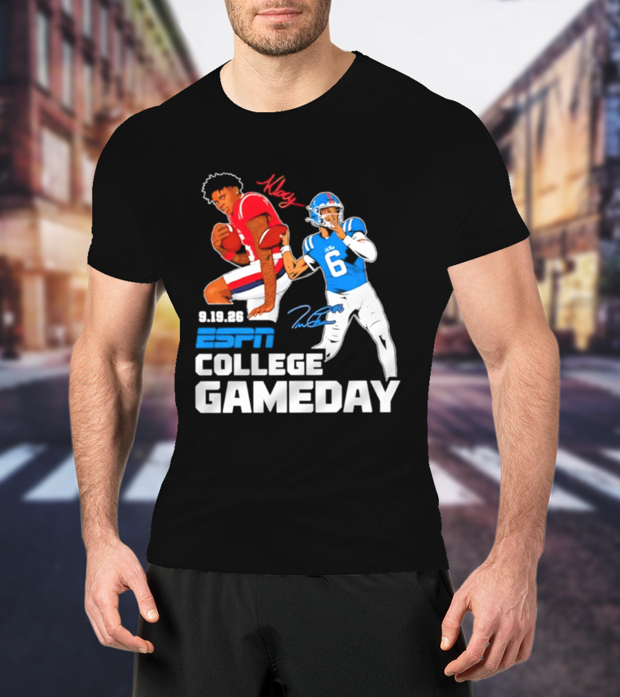 Ole Miss Football 2026 ESPN College Gameday King Number 6 T-Shirt