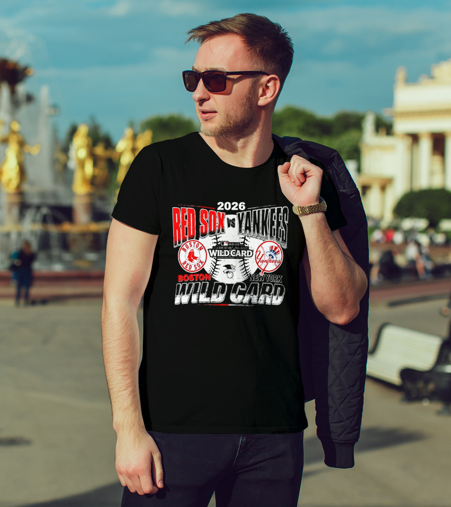 2026 Boston Red Sox Vs New York Yankees Wild Card Matchup T-Shirt
