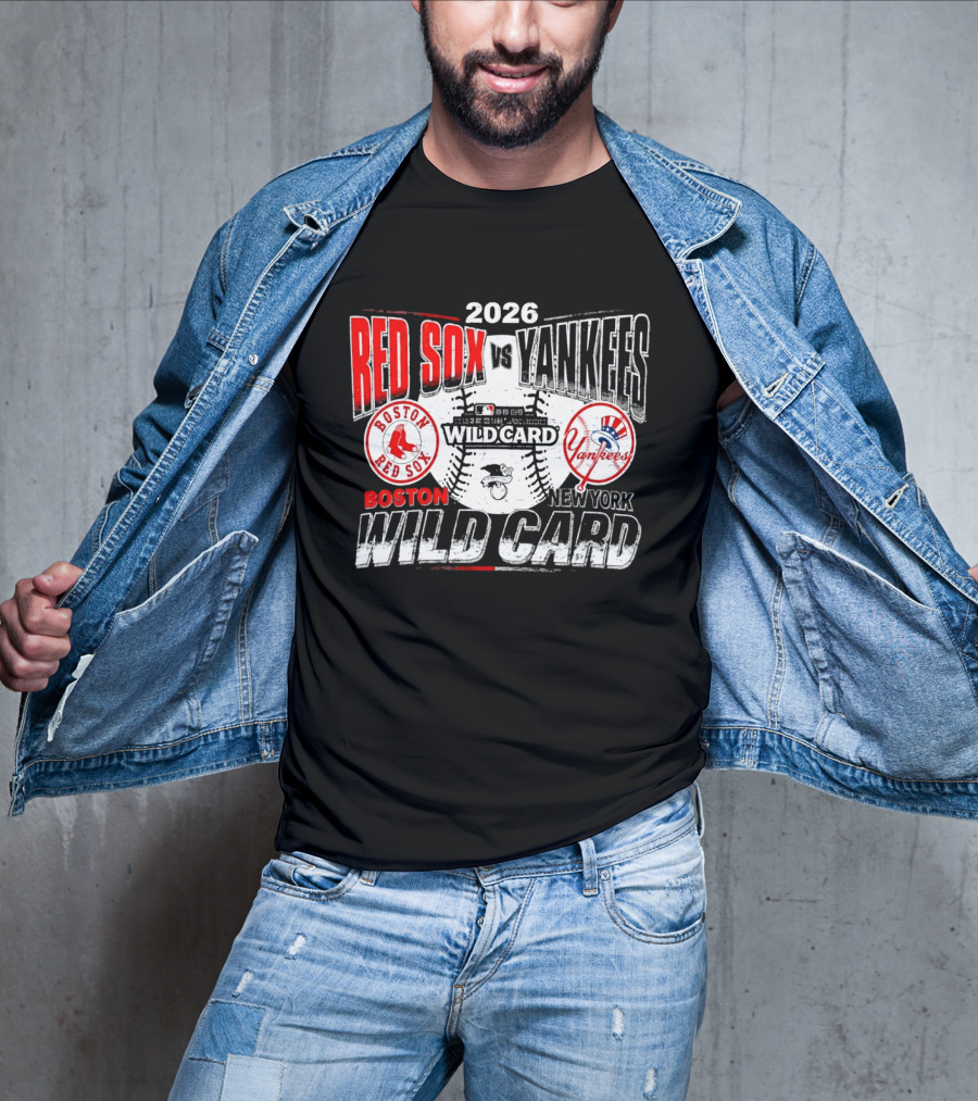 2026 Boston Red Sox Vs New York Yankees Wild Card Matchup T-Shirt