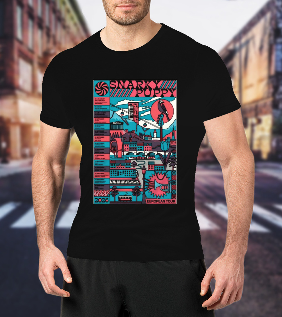 Snarky Puppy European Tour 2026 Dates And Cities T-Shirt