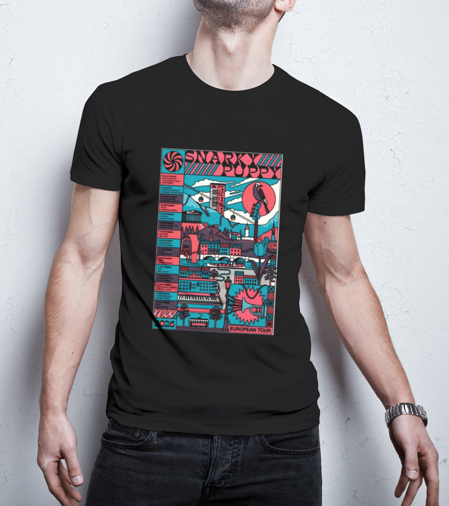 Snarky Puppy European Tour 2026 Dates And Cities T-Shirt