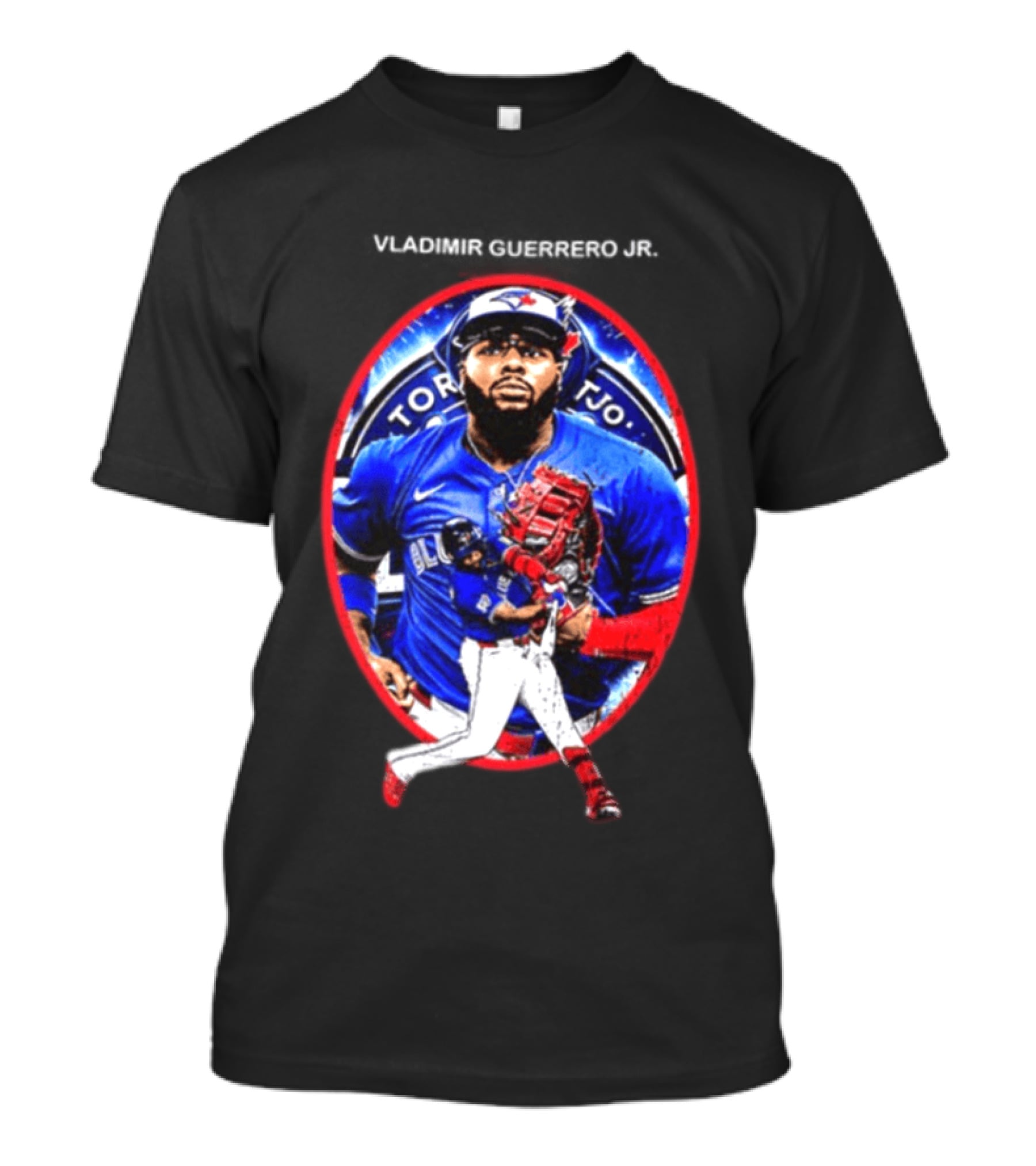Vladimir Guerrero Jr Toronto Blue Jays Baseball Two Sided T-Shirt