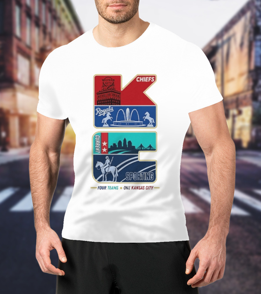 Chiefs Royals Current Sporting Kansas City Western Auto T-Shirt
