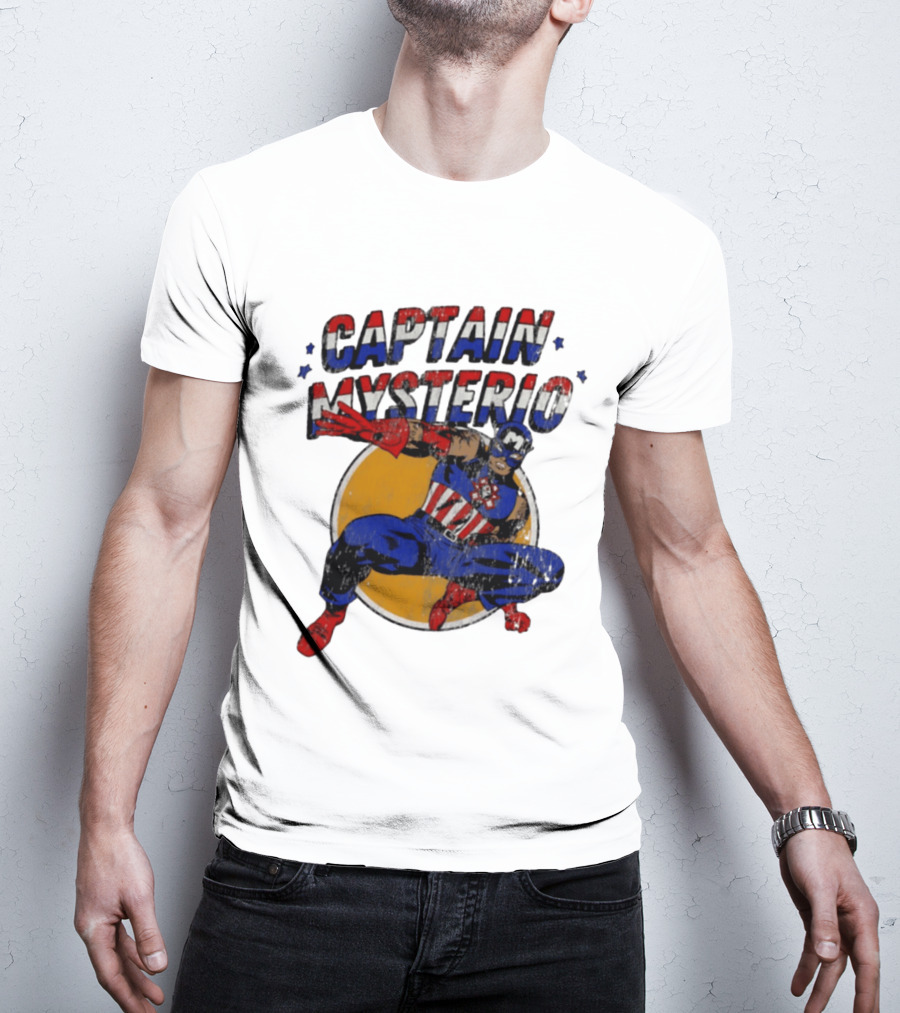 Captain Mysterio Lucha Libre Marvel Comics Mashup T-Shirt
