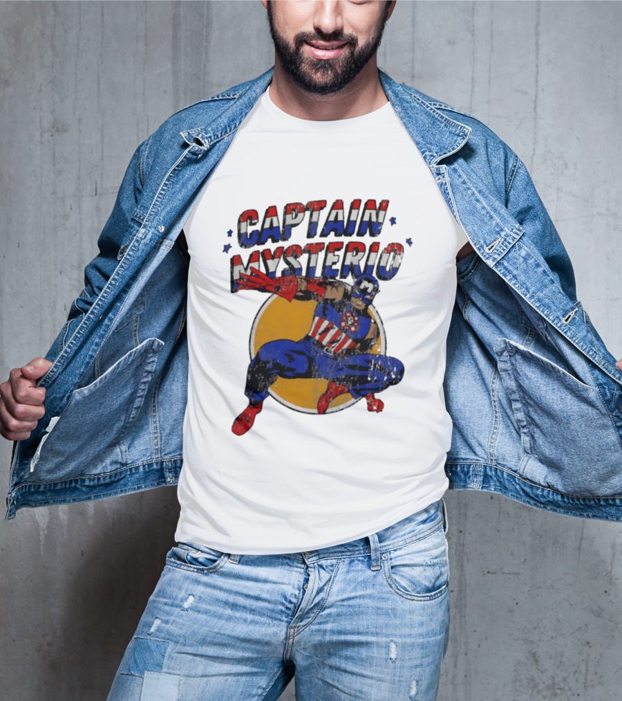 Captain Mysterio Lucha Libre Marvel Comics Mashup T-Shirt