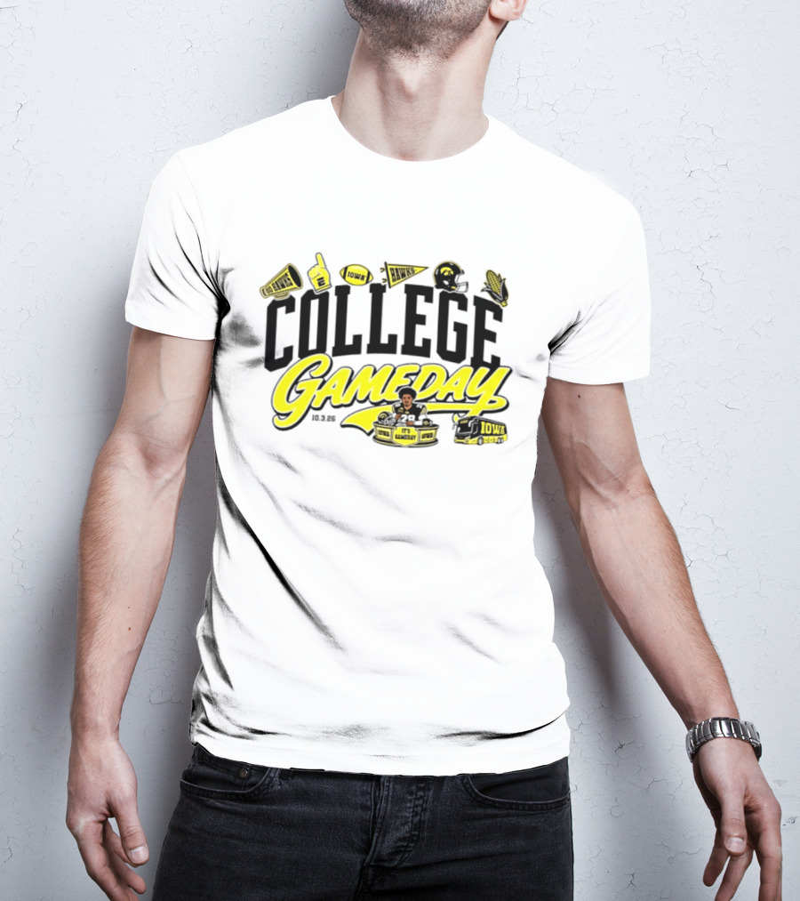 Kamari Moulton College Gameday Iowa Hawkeyes 2026 ESPN T-Shirt