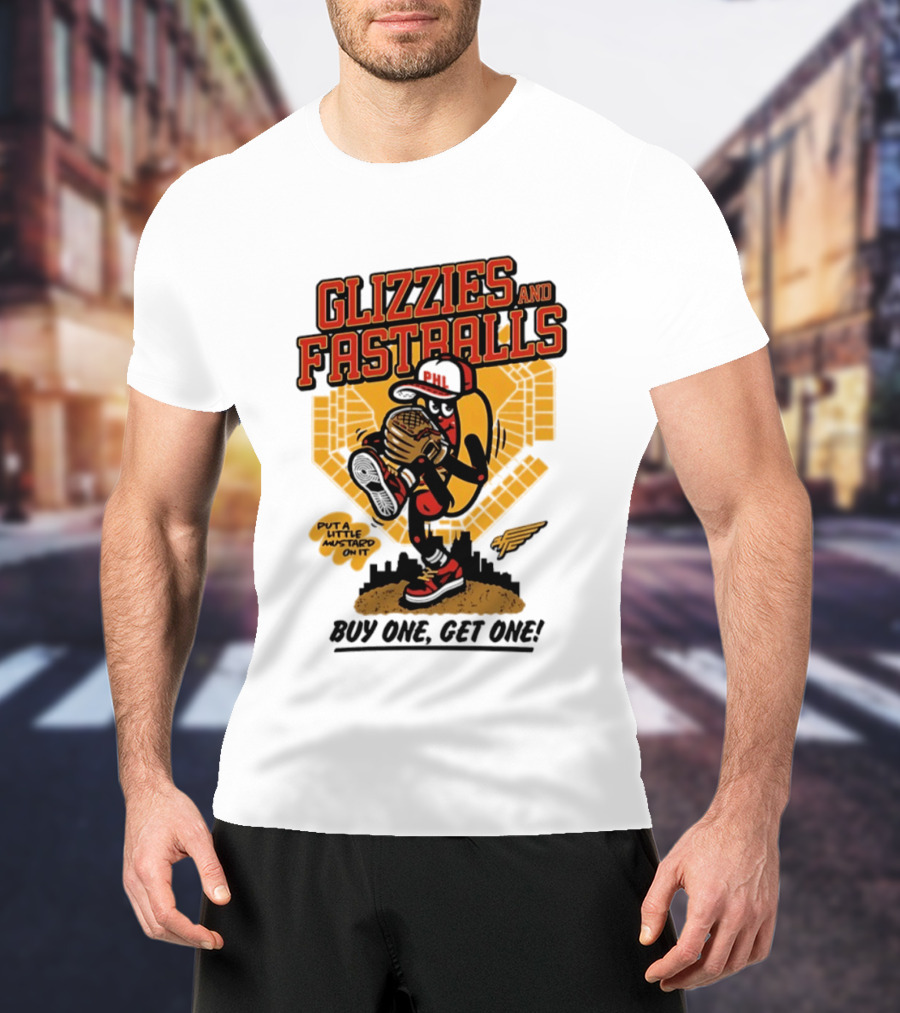Glizzies And Fastballs Philly Baseball Buy One Get One T-Shirt