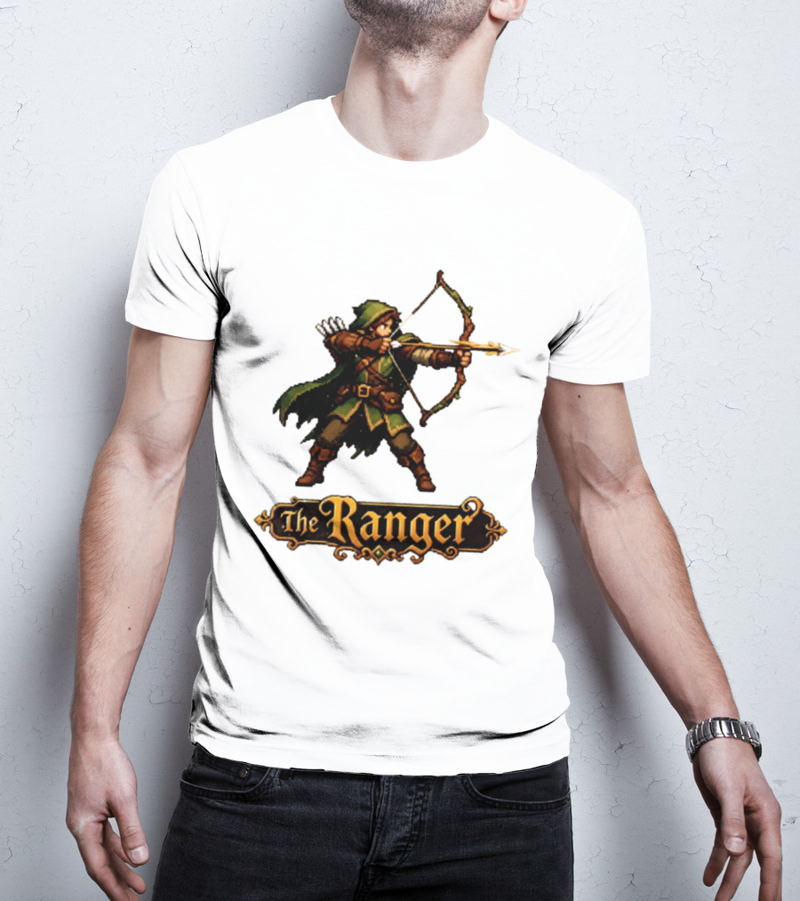The Ranger Pixel Fantasy Archer RPG Adventure Gaming T-Shirt