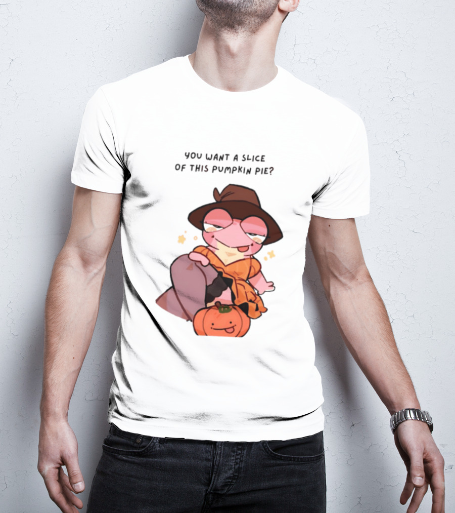 You Want A Slice Of This Pumpkin Pie Frog In Witch Hat With Pumpkin T-Shirt