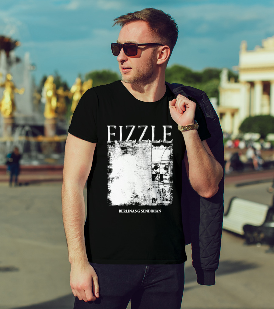 Fizzle Berlinang Sendirian Indie Rock Music T-Shirt