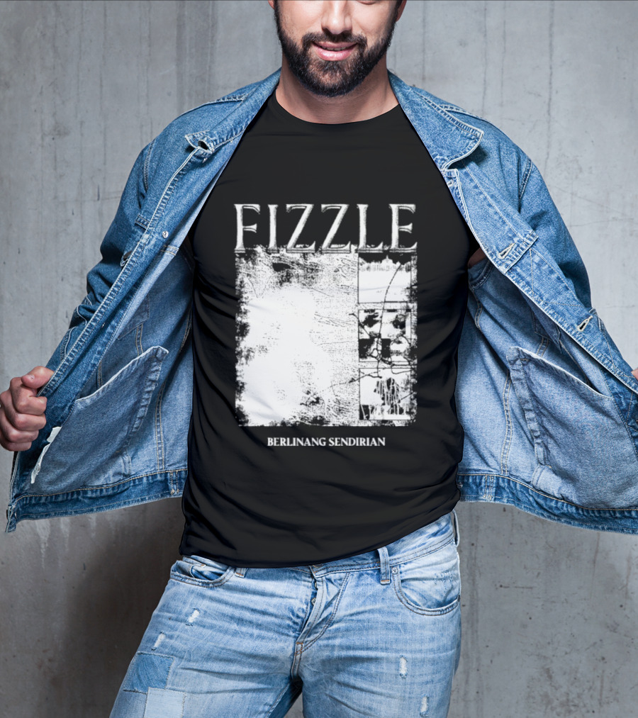 Fizzle Berlinang Sendirian Indie Rock Music T-Shirt