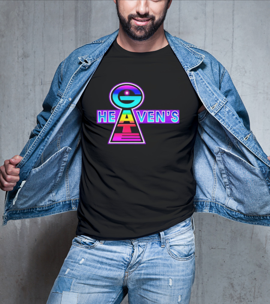 Heaven's Gate UFO 1997 New Religious Movement Keyhole T-Shirt