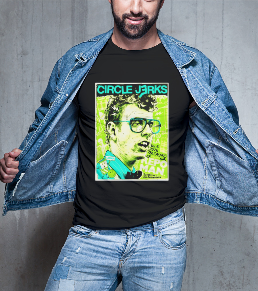 Circle Jerks Repo Man Screening Dec 6 2026 The Castro SF Live Performance T-Shirt
