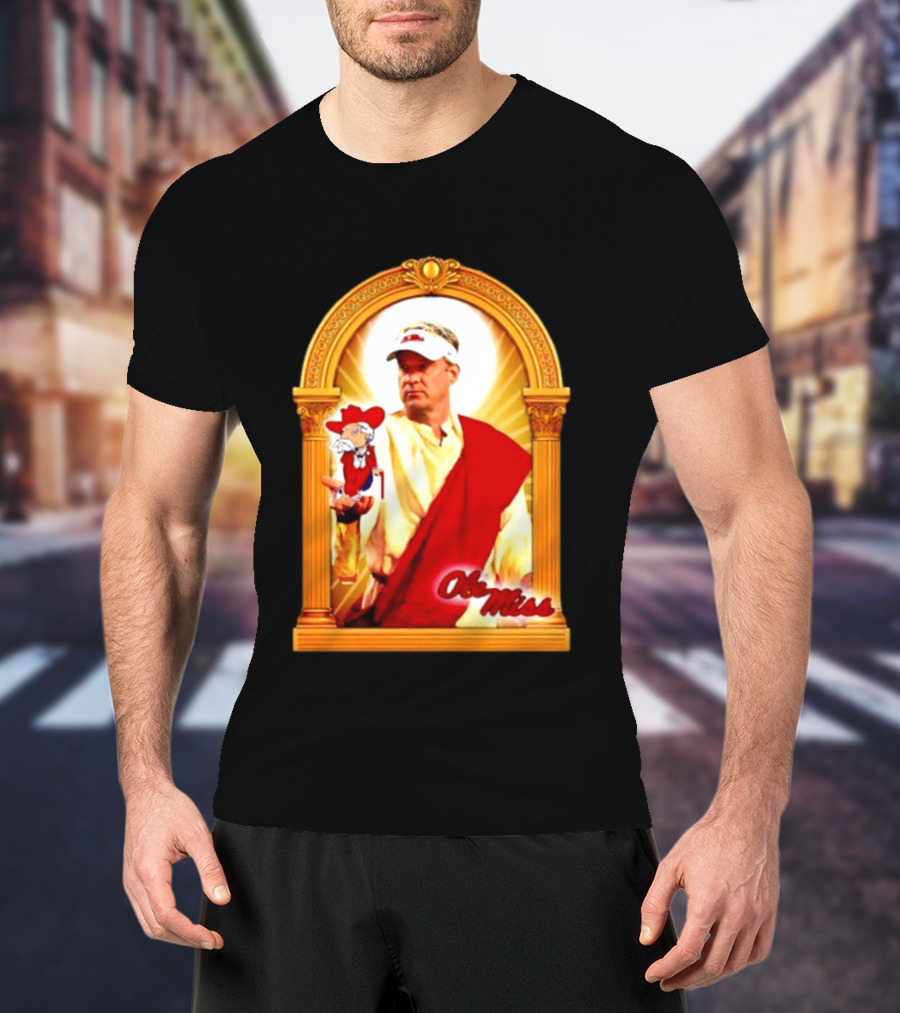 Lane Kiffin Ole Miss Colonel Reb Archway T-Shirt