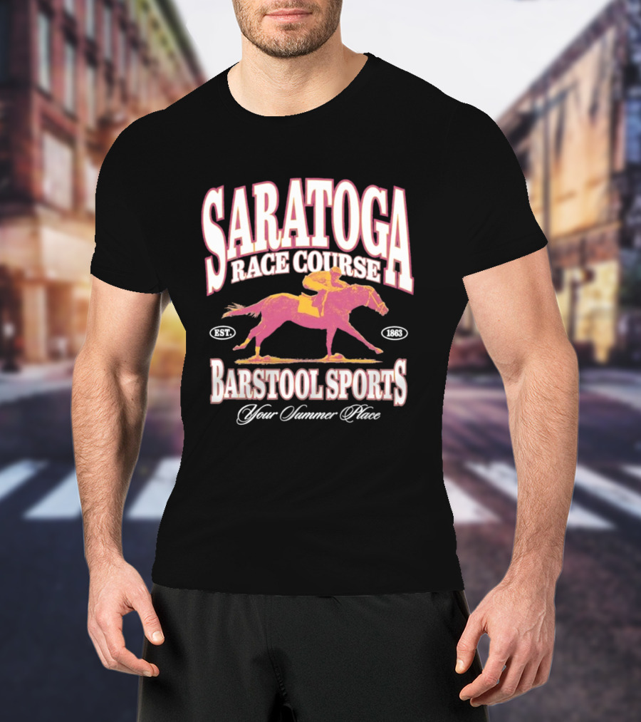Saratoga Race Course Barstool Sports Your Summer Place T-Shirt