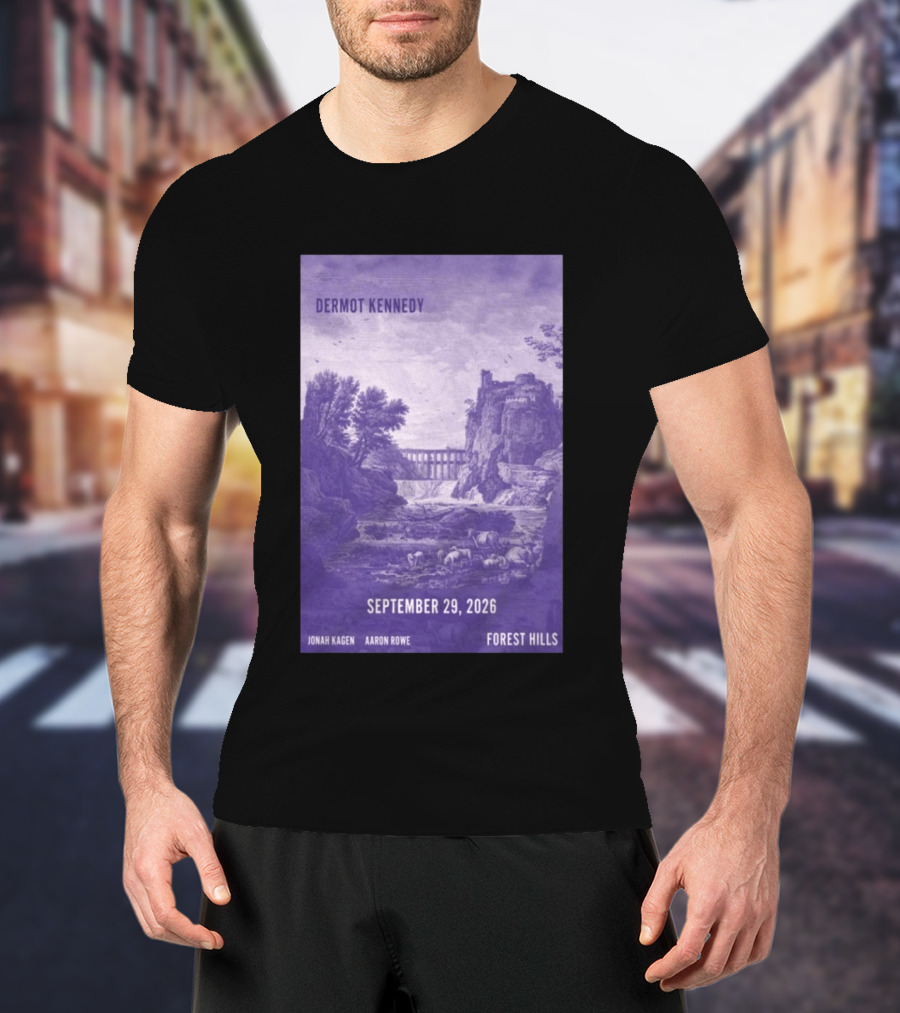 Dermot Kennedy Forest Hills September 29 2026 Jonah Kagen Aaron Rowe T-Shirt