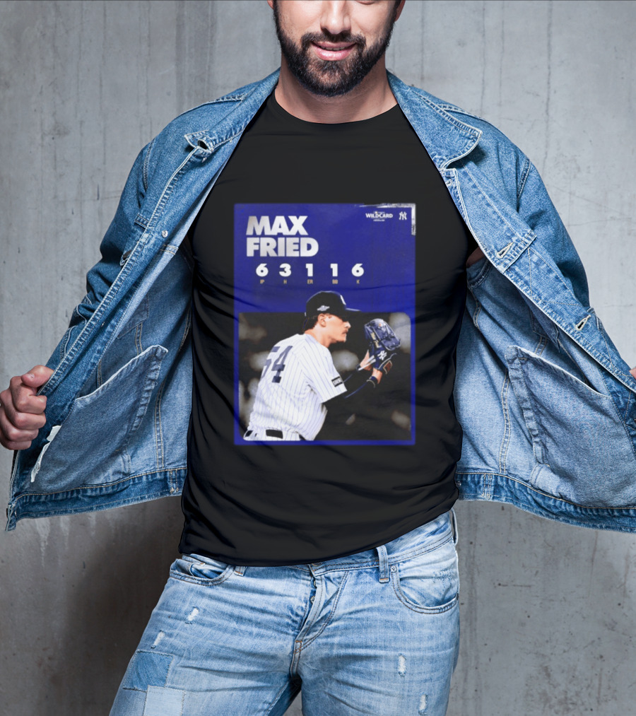 Max Fried 2026 Wild Card New York Yankees Pitching Stats T-Shirt
