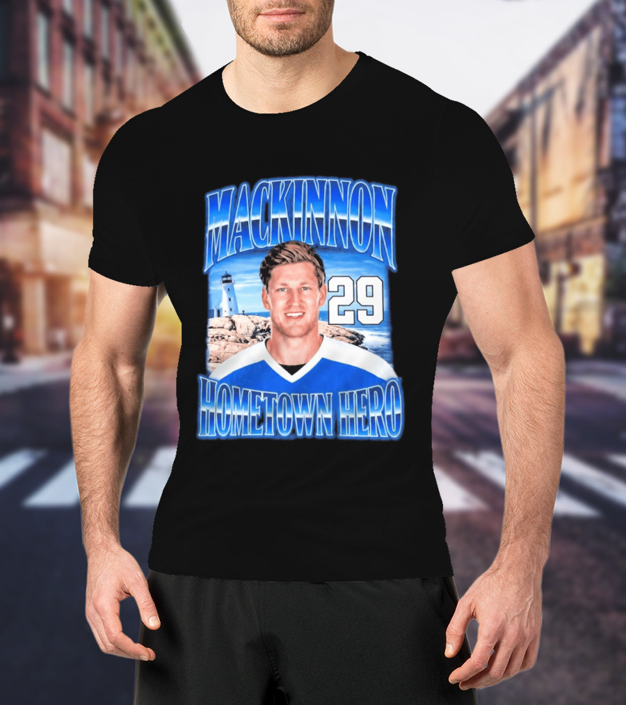 Mackinnon 29 Hometown Hero Lighthouse Scene T-Shirt