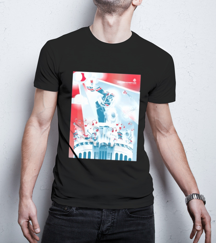 Ohio State Buckeyes Vs Maryland 2026 Football Stadium Celebration T-Shirt
