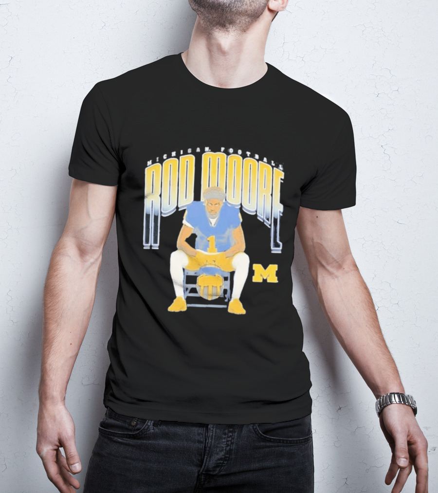 Rod Moore Michigan Wolverines Football Number 1 Player M T-Shirt