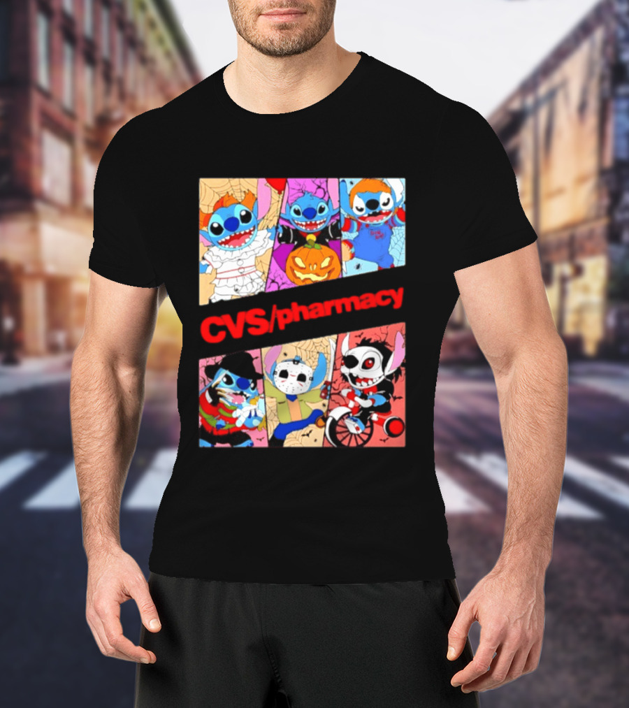 Stitch Horror Halloween CVS Pharmacy 2026 Movie T-Shirt