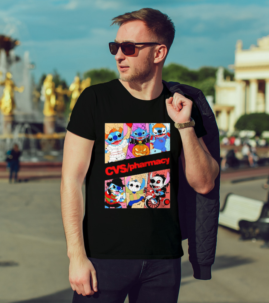 Stitch Horror Halloween CVS Pharmacy 2026 Movie T-Shirt