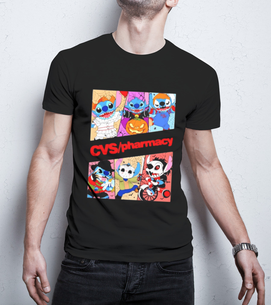 Stitch Horror Halloween CVS Pharmacy 2026 Movie T-Shirt