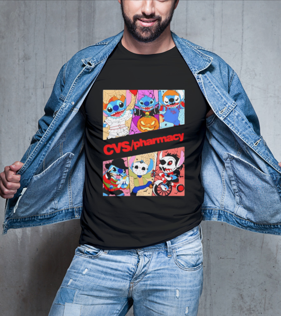 Stitch Horror Halloween CVS Pharmacy 2026 Movie T-Shirt