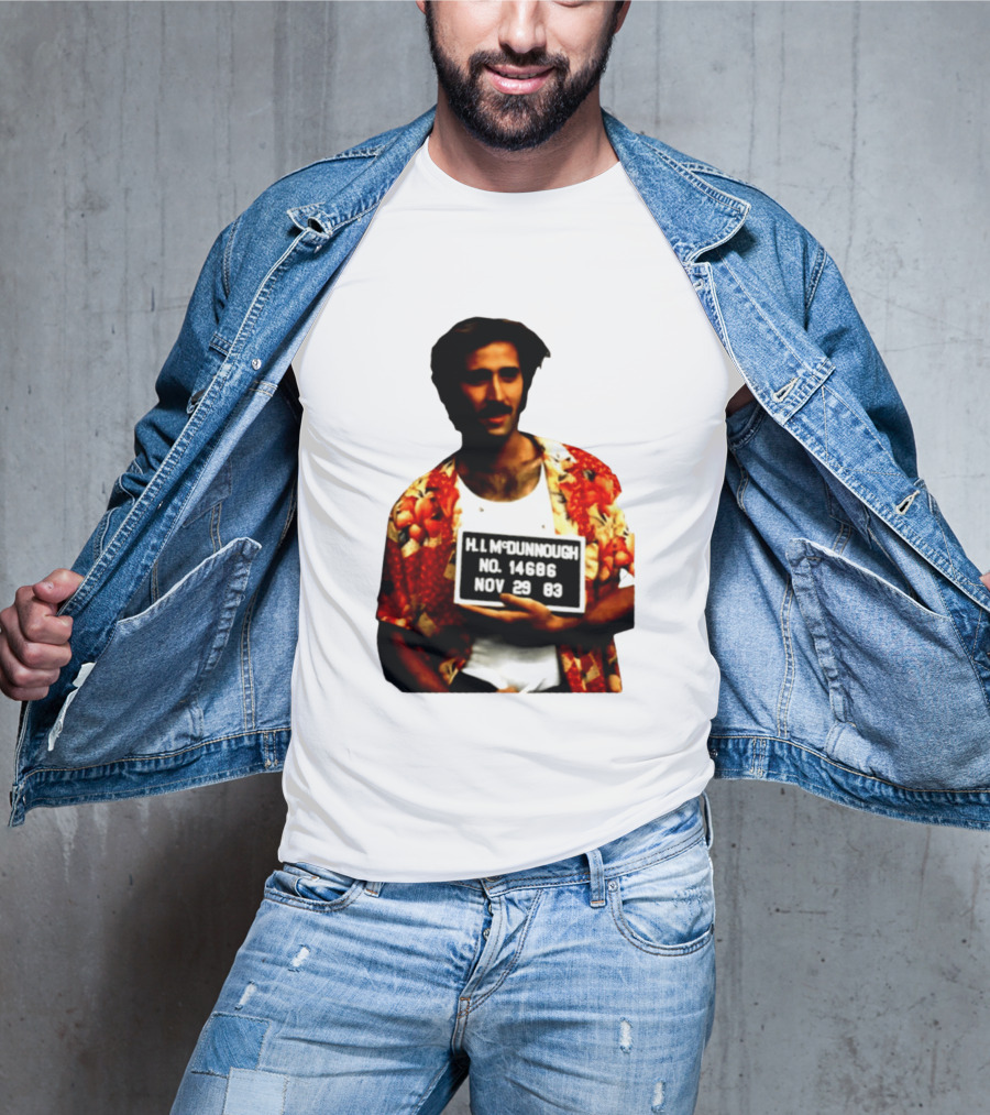 Nicolas Cage HI McDunnough Shot No. 14686 Raising Arizona November 29 83 T-Shirt