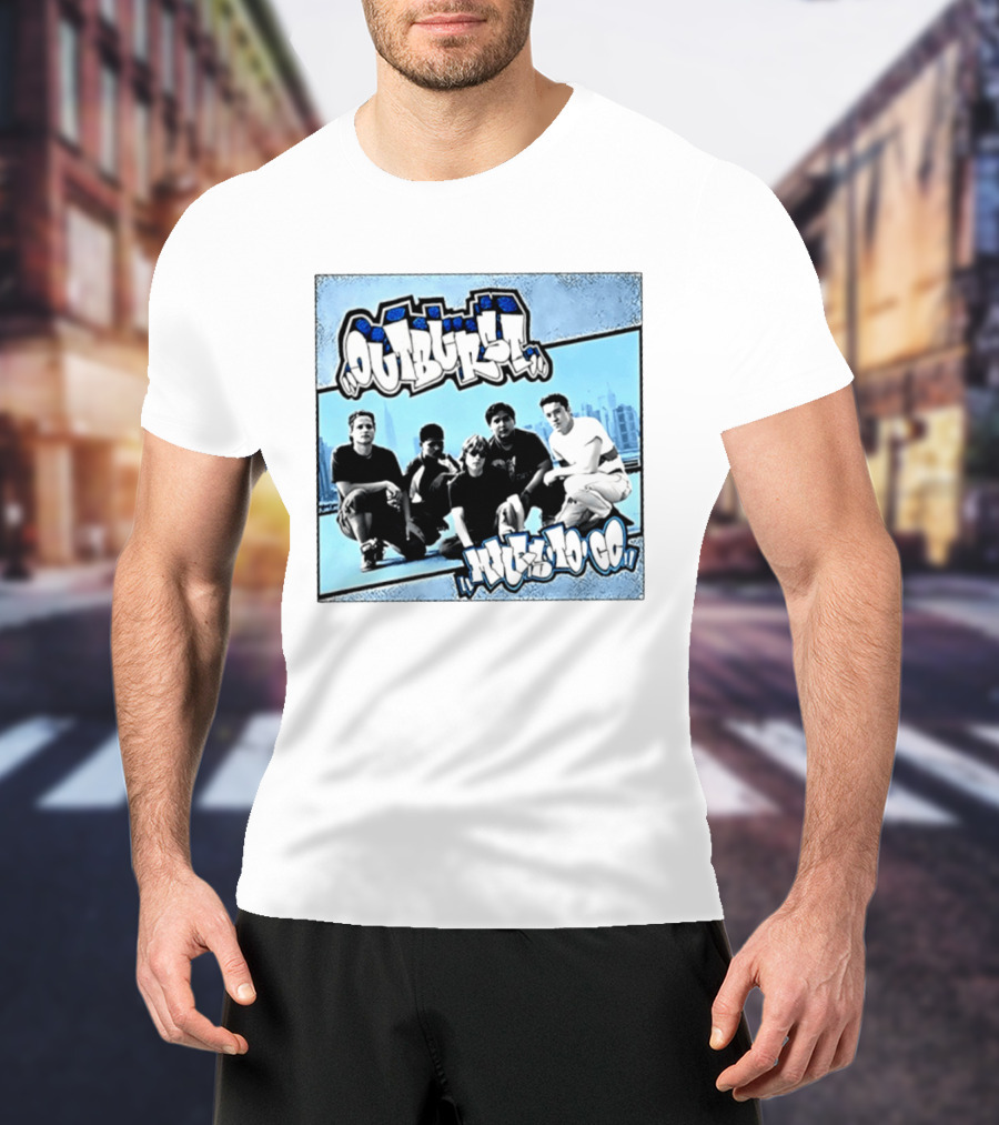Outburst Miles To Go NYHC Skyline Band Photo T-Shirt