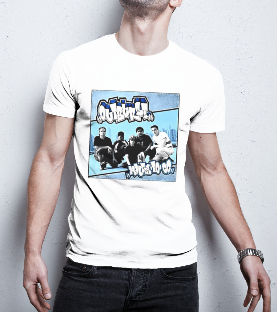 Outburst Miles To Go NYHC Skyline Band Photo T-Shirt