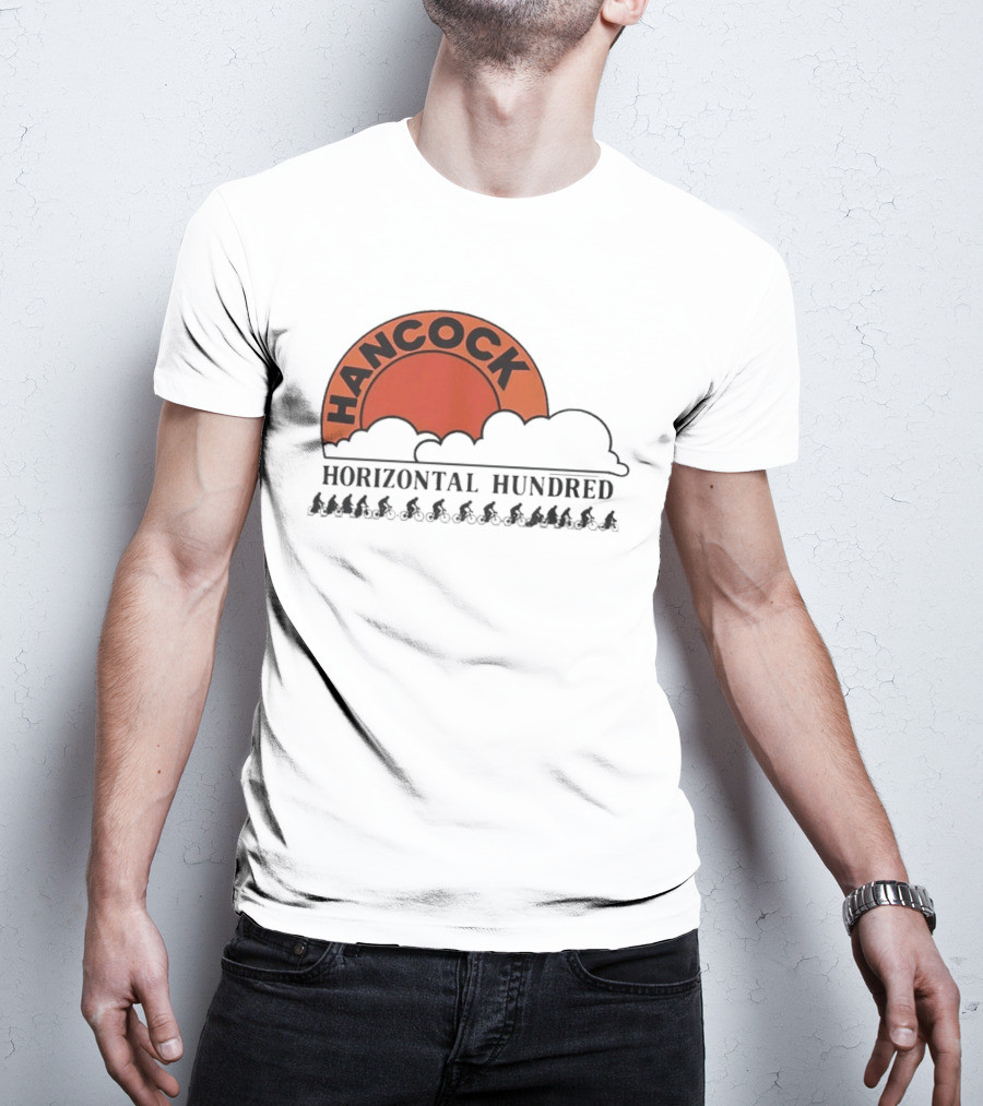 Hancock Horizontal Hundred Cycling Event Rj Decker Aloysius Aiken T-Shirt