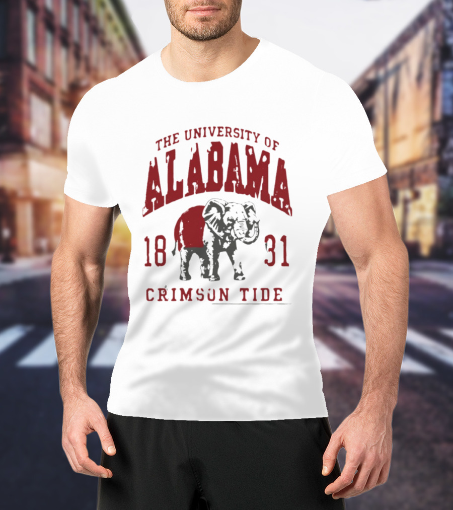 The University Of Alabama 1831 Crimson Tide Elephant T-Shirt