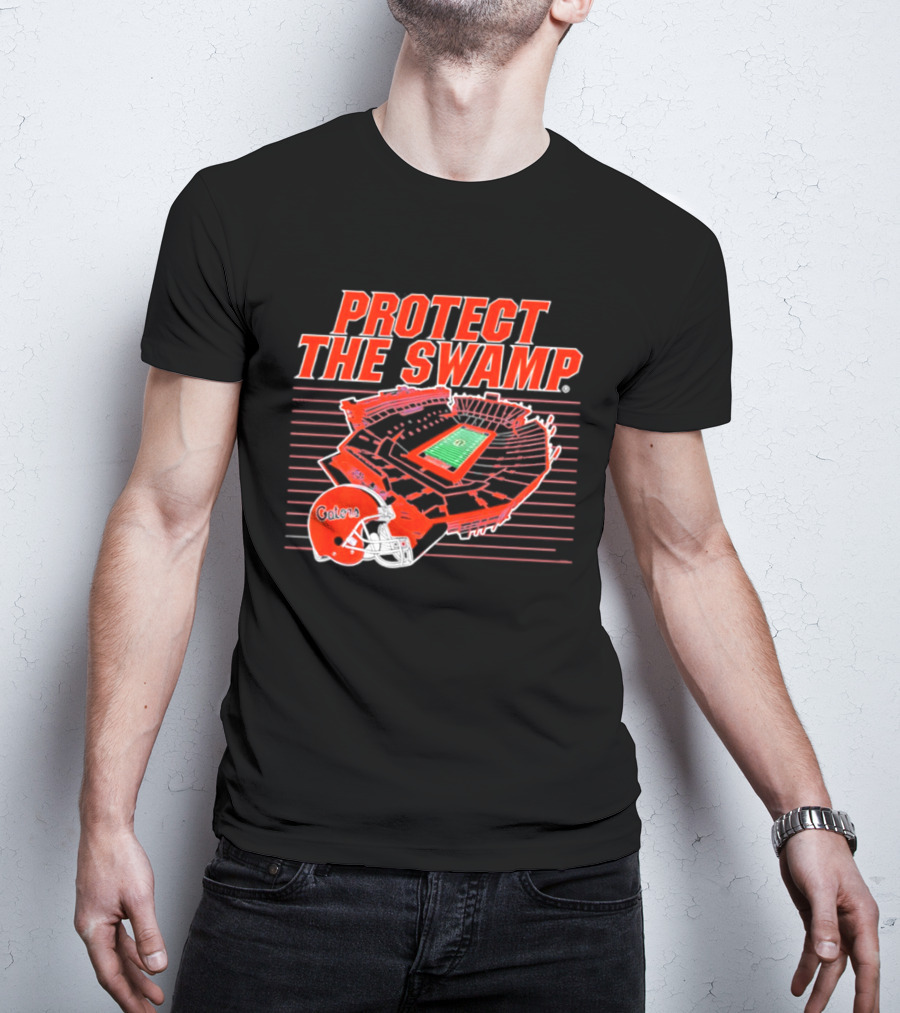 Florida Gators Protect The Swamp Stadium Helmet Football T-Shirt