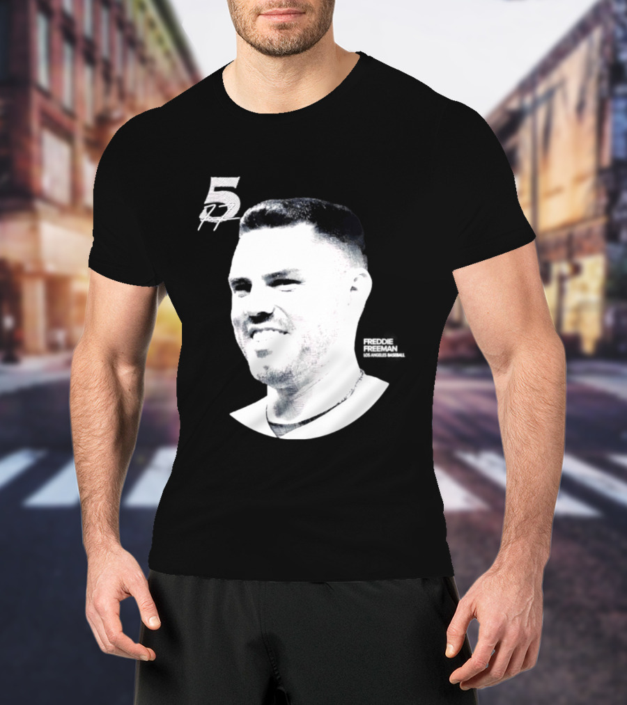 Freddie Freeman Number 5 Los Angeles Dodgers MLB 2026 Lineage Series T-Shirt