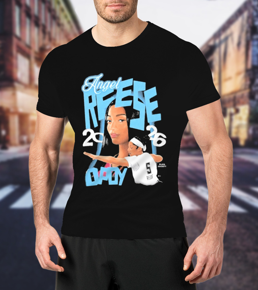 Angel Reese 2026 DPOY Basketball Player T-Shirt