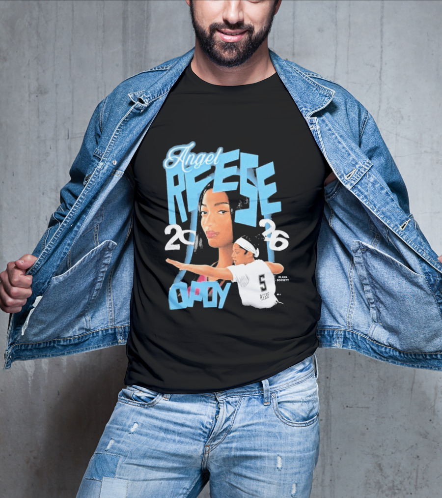 Angel Reese 2026 DPOY Basketball Player T-Shirt