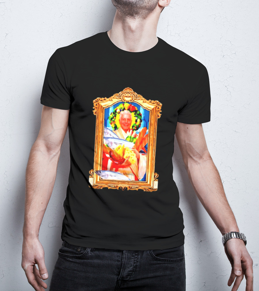 Anthony Bourdain Saint Of Food Chef Icon With Culinary Halo T-Shirt
