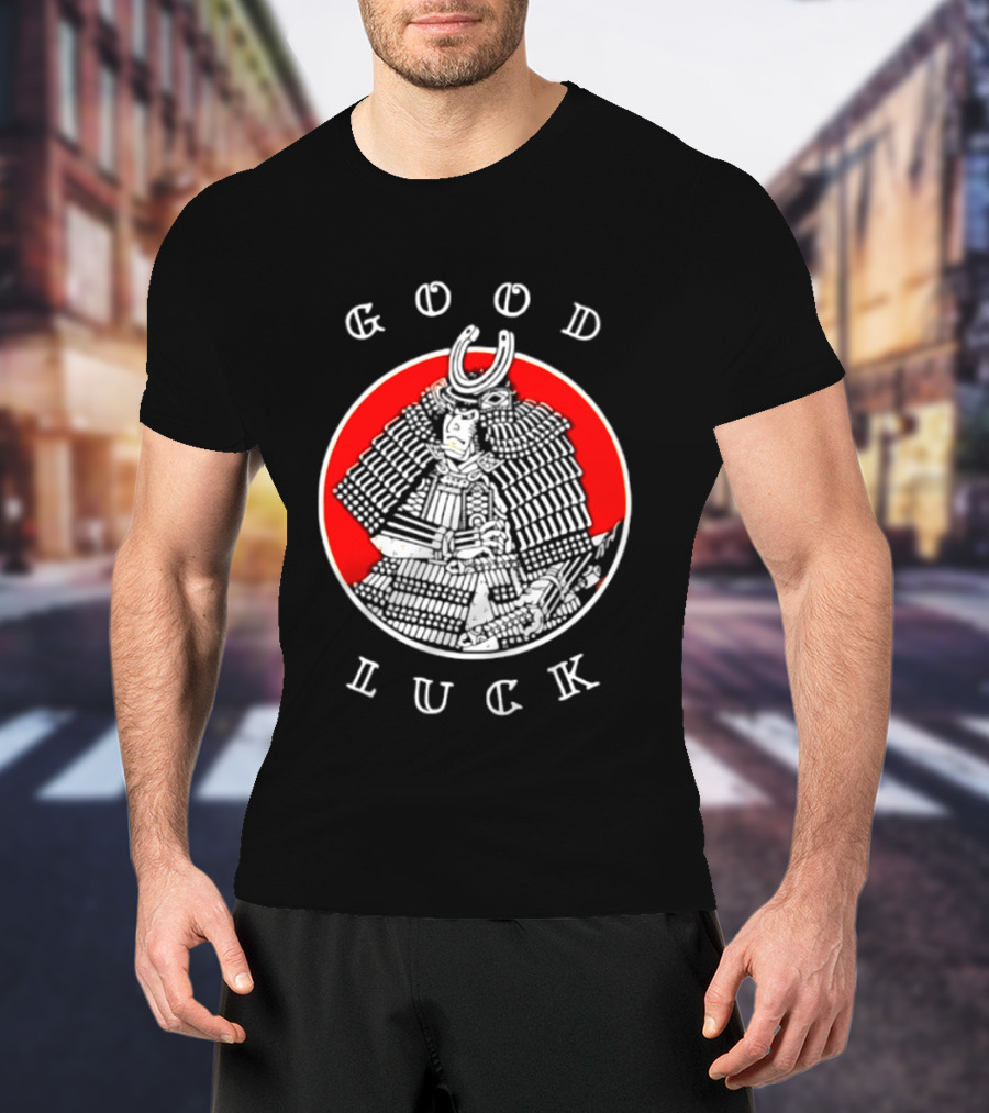 Good Luck Samurai Warrior Red T-Shirt