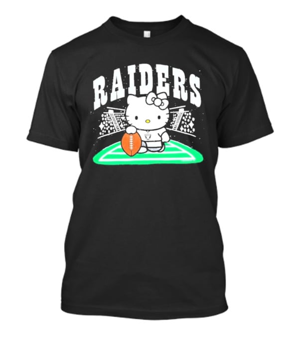 Hello Kitty Raiders Football Stadium Cartoon Collaboration T-Shirt