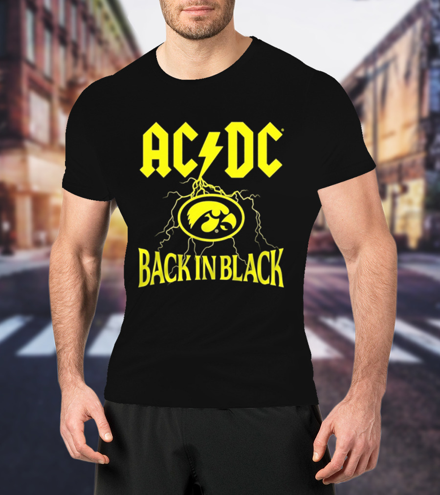 Iowa Hawkeyes AC DC Back In Black College GameDay 2026 T-Shirt