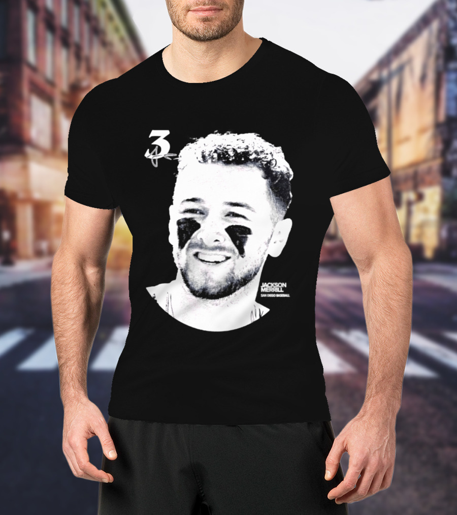 Jackson Merrill 3 San Diego Padres MLB 2026 Lineage Series T-Shirt