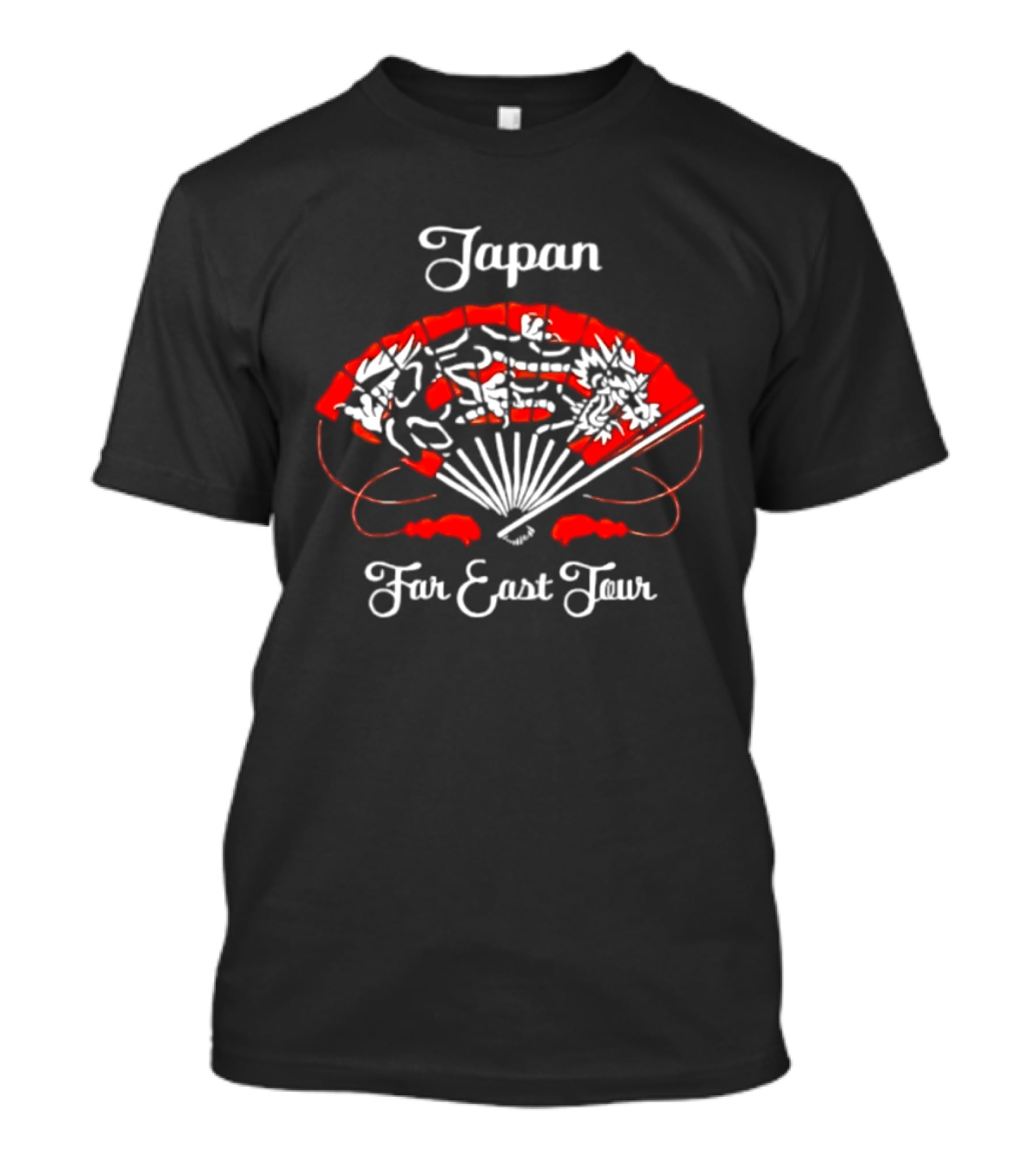 Japan Far East Tour David Sylvian New Wave Red Fan T-Shirt