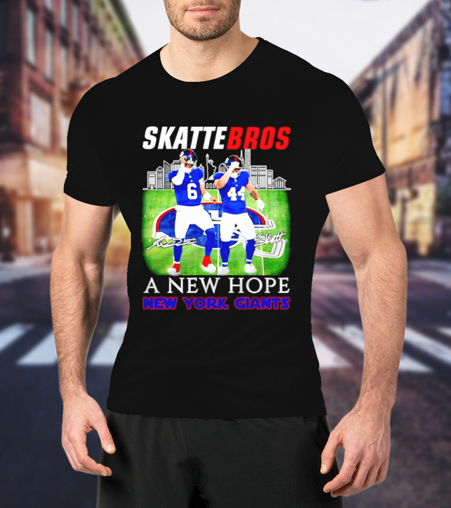 Skattebros Jaxson Dart Cam Skattebo New York Giants A New Hope T-Shirt