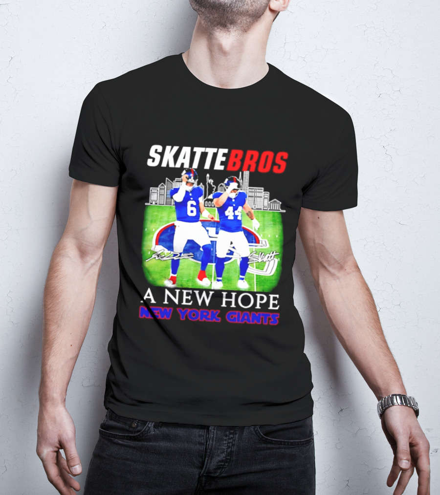 Skattebros Jaxson Dart Cam Skattebo New York Giants A New Hope T-Shirt