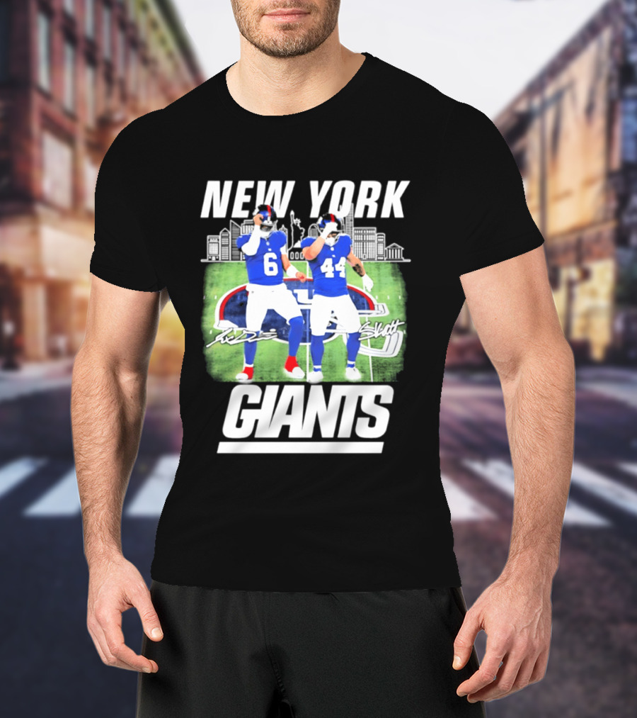 New York Giants Jaxson Cam Signatures Stadium T-Shirt