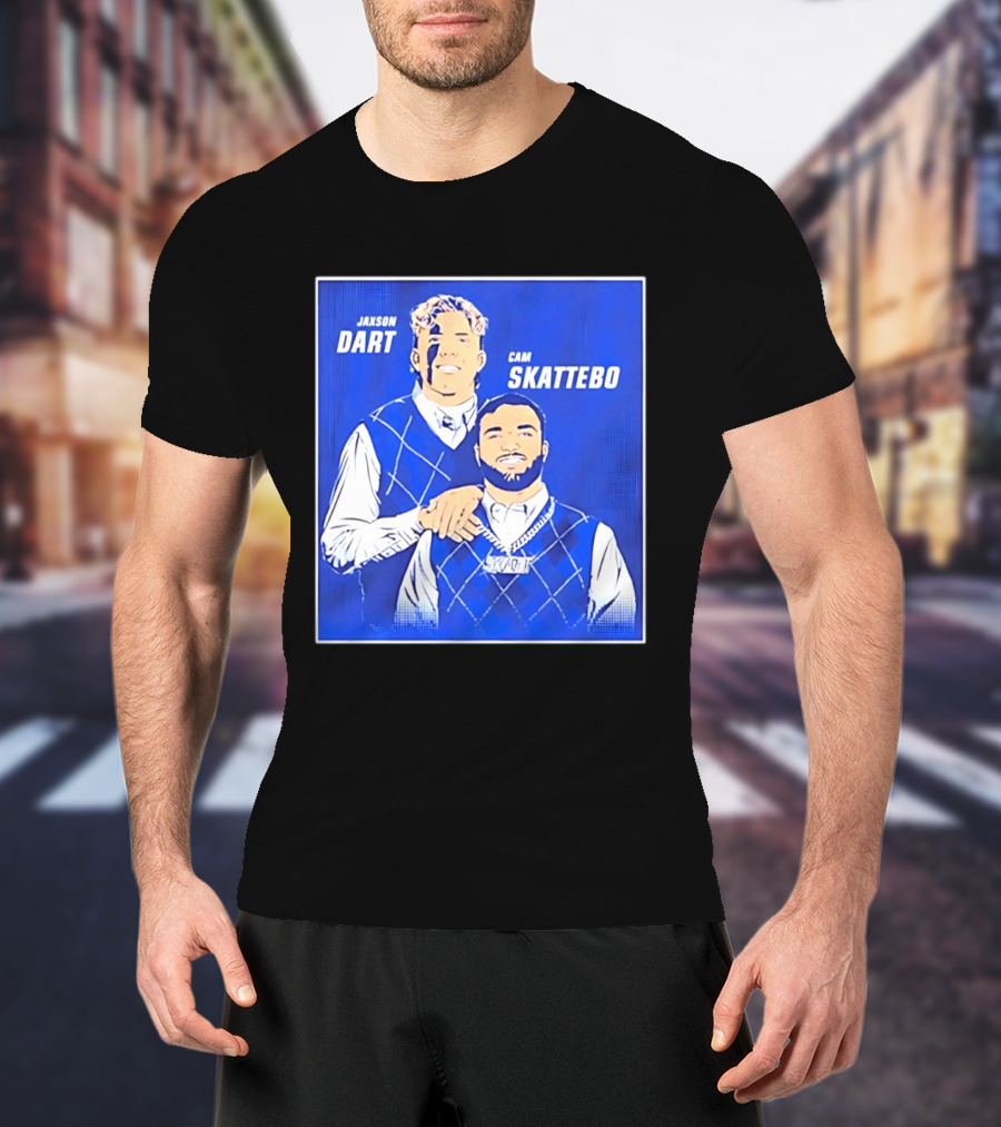 Jaxson Dart Cam Skattebo Step Brothers New York Giants Comedy T-Shirt