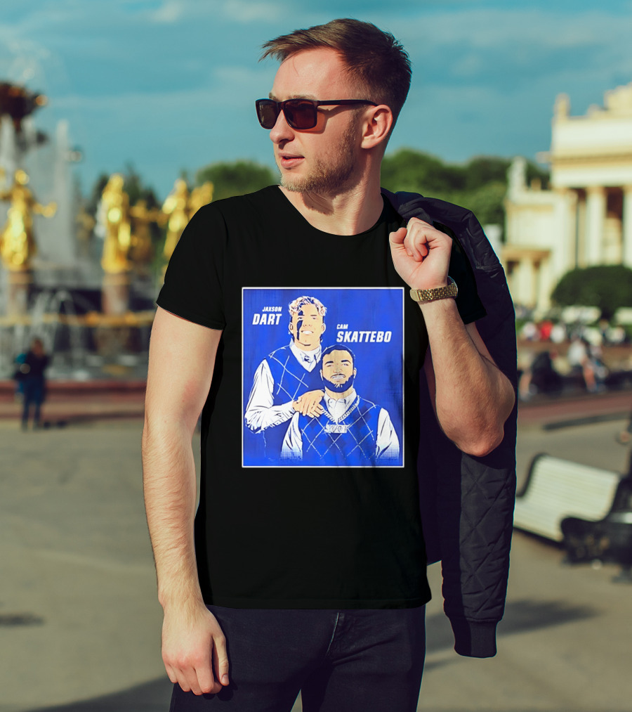 Jaxson Dart Cam Skattebo Step Brothers New York Giants Comedy T-Shirt