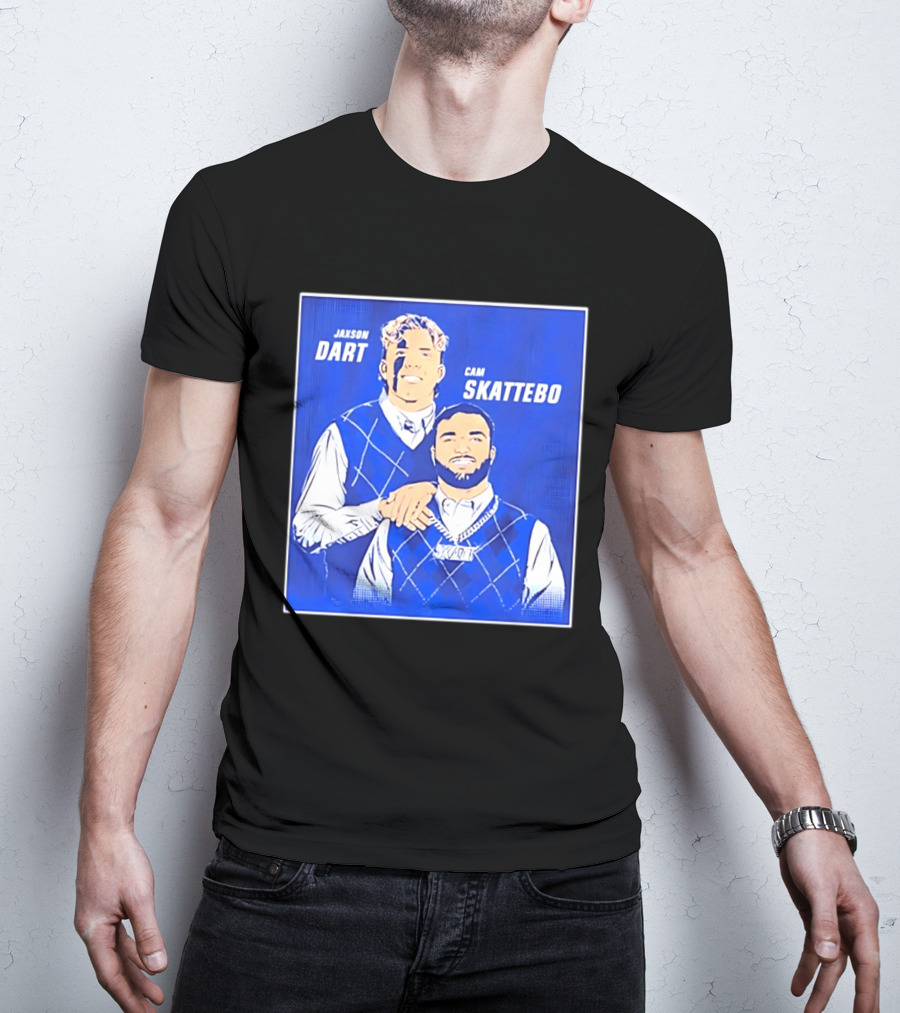 Jaxson Dart Cam Skattebo Step Brothers New York Giants Comedy T-Shirt